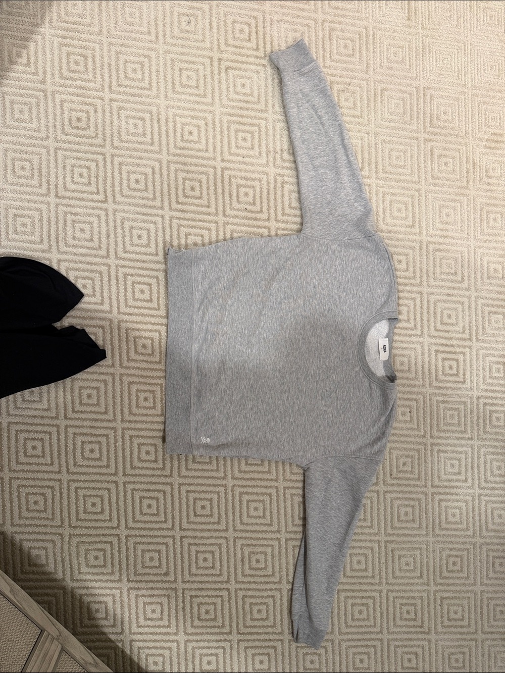 soulcycle Light Gray Crewneck Sweatshirt